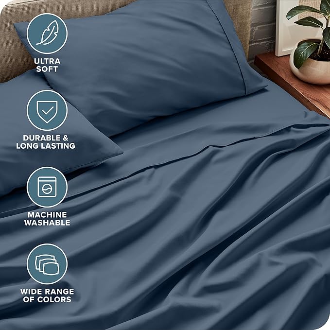 Bare Home Split Head Flex King Sheet Set - Image 5