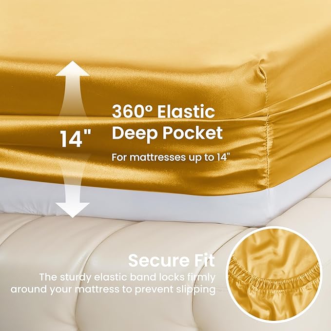 Love's cabin Full Size Satin Sheet Sets - Image 4