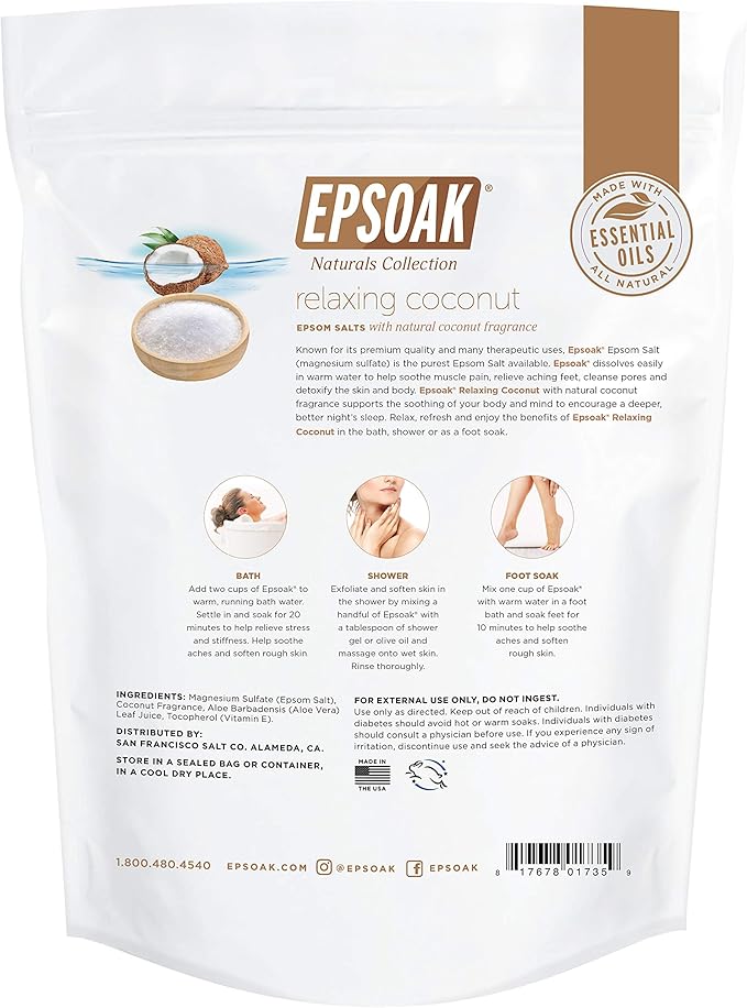 Epsoak Epsom Salt 2 lb. USP Magnesium Sulfate - Image 2
