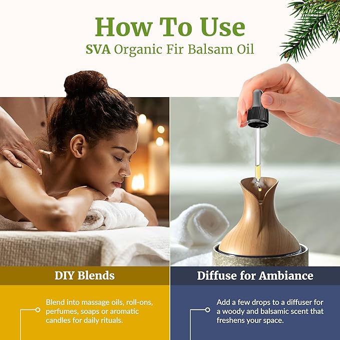 SVA Fir Balsam Essential Oil Organic – 4 Fl Oz – 100% Natural Organic Fir Oil - Image 6