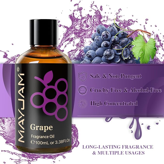 MAYJAM 100ML/3.38FL.OZ Grape Fragrance Oils - Image 3