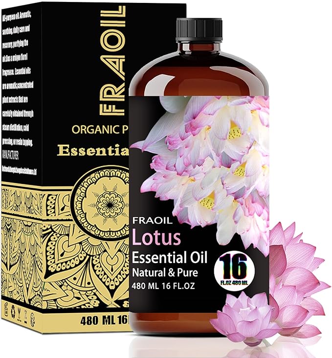 Lotus Essential Oil, Lotus Oil 16 Fl Oz 480 ML by FRAOILESSENTIALOIL