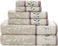 Madison Park Serene 100% Cotton Bath Towel Set Luxurious Floral Decorative by MADISONPARK