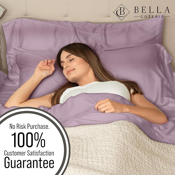 BELLA COTERIE | Luxury Bamboo VIscose Queen Size Pillowcase Set | 100% - Image 5