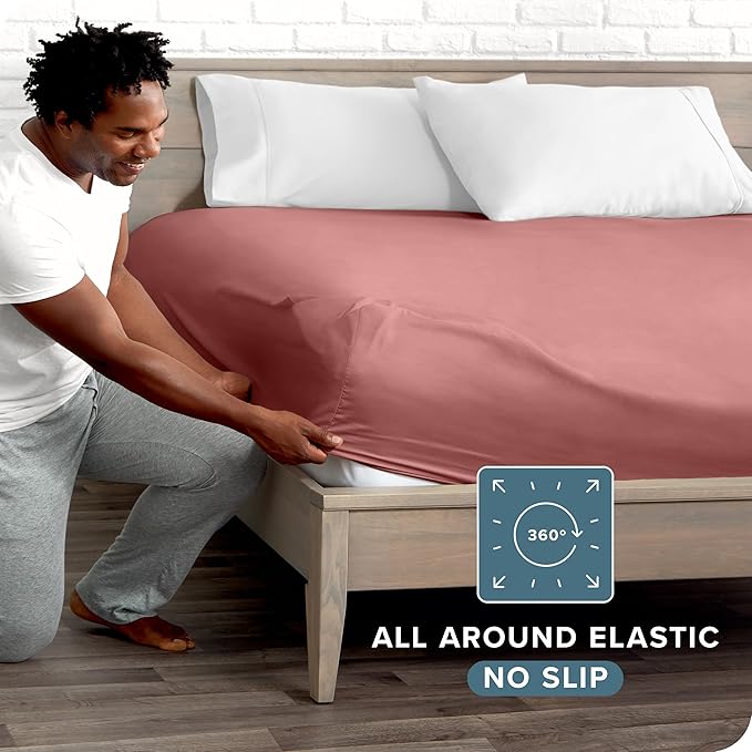 Bare Home Fitted Bottom Sheet King Size - Image 3