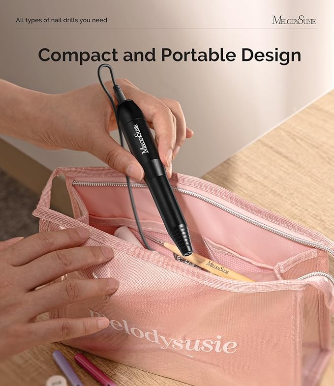 MelodySusie Electric Nail Drill Machine, PC120I Portable Electric Nail File - Image 3