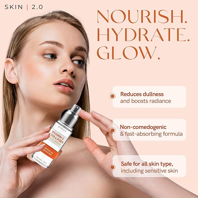 Skin 2.0 Vitamin C & Collagen Serum & Day Cream Set - Image 7