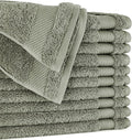 BIOWEAVES 100% Organic Cotton 700 GSM Plush Premium Washcloths 13" x 13" GOTS by BIOWEAVES