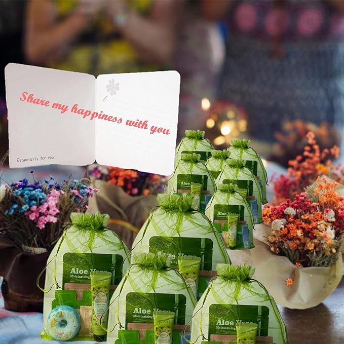 140 Pcs Spa Party Supplies Slumber Party Organza Bags Spa Party Favors Spa - Image 3
