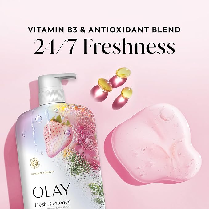 Olay Body Wash for Women, Fresh Radiance, 24/7 Skin-Loving Freshness, Visibly - Image 3