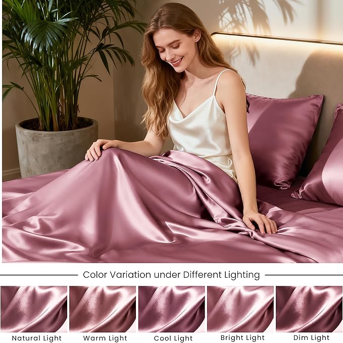 Love's cabin Full Size Satin Sheet Sets - Image 7