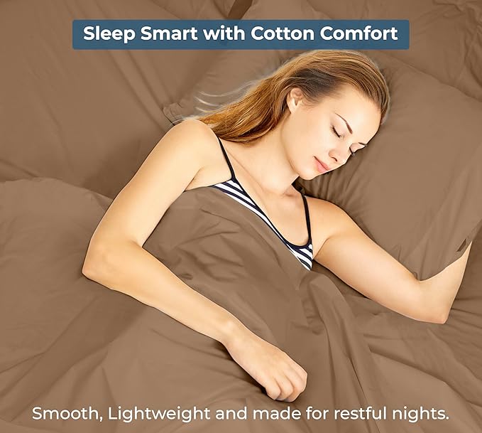 Royale Linens 100% Organic Cotton King Flat Sheet Only - Image 9