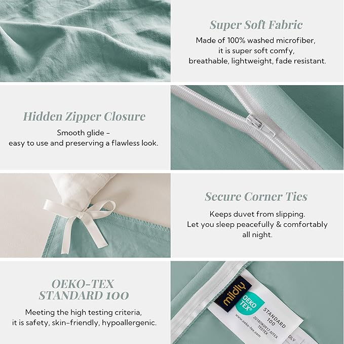 MILDLY Super Soft Duvet Cover 2pcs - Image 5