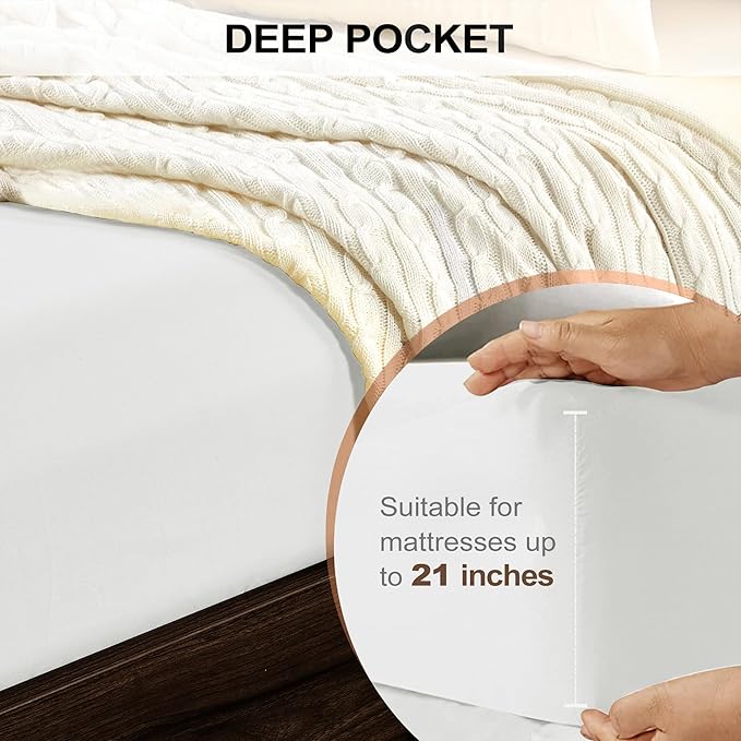 FreshCulture Twin XL Fitted Sheet Only - Image 4