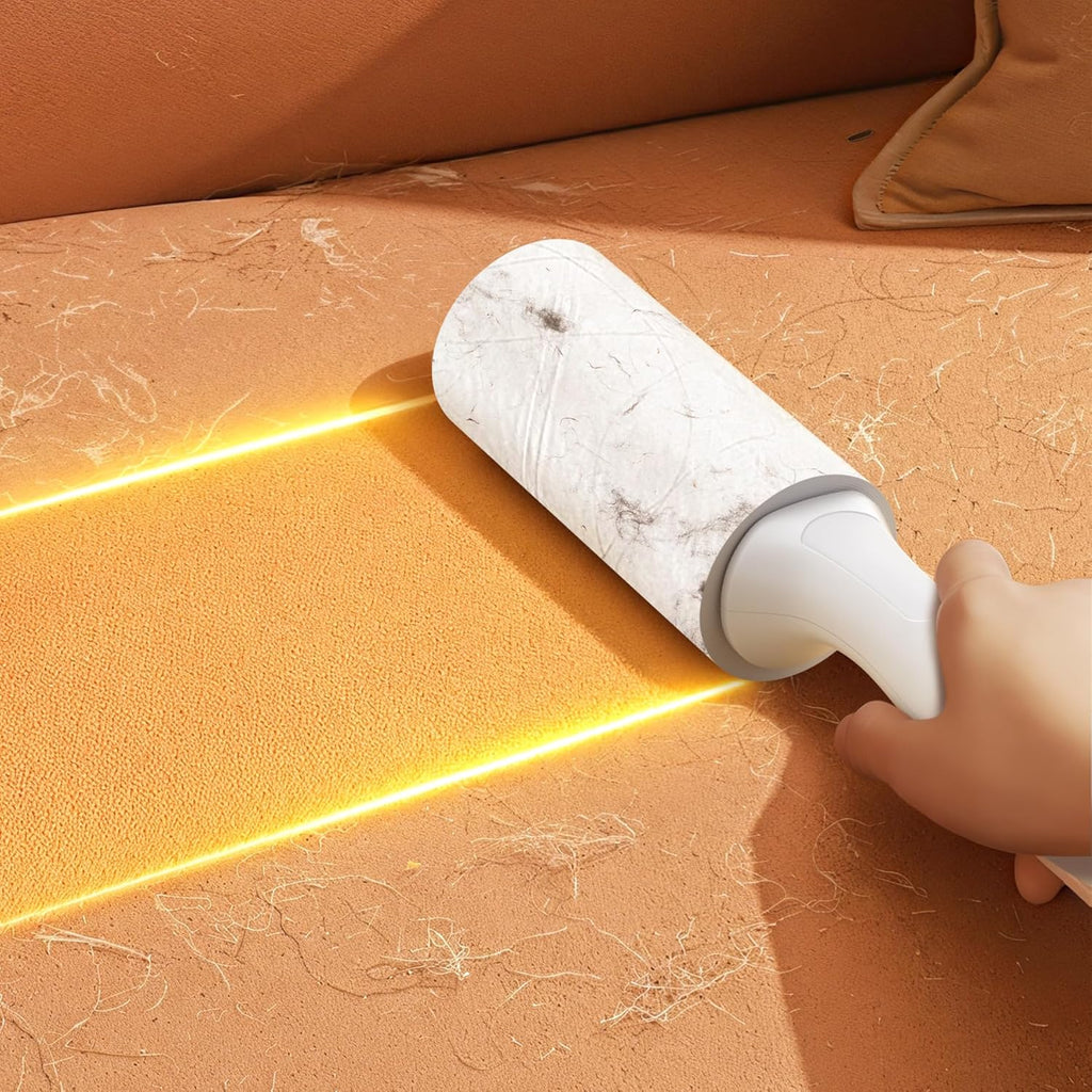 Extra Sticky Lint Roller for Pet Hair – 500 Sheets, Reinforced 2 Handles, Dog & Cat Hair Remover for Clothes, Carpet, Furniture