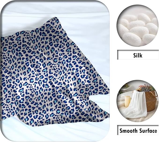 Mulberry Silk Pillowcase for Hair and Skin Standard Size Leopard Print Pillow - Image 2
