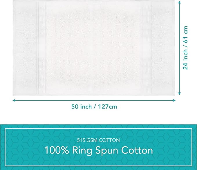 Pleasant Home Bath Towels Set of 6 100% Cotton, 515 GSM | Lightweight, Soft & - Image 8