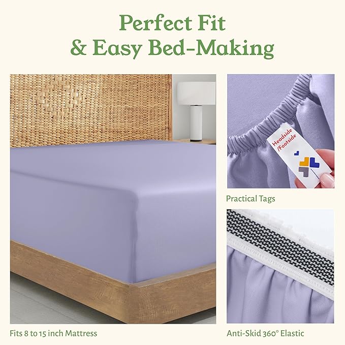 California Design Den Full Size Fitted Sheet Only - Image 6