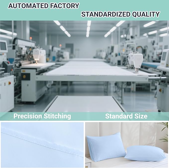 ZPECC Pillow Cases Queen Size Set of 12, 20x30 Envelope Closure Pillowcases - Image 4