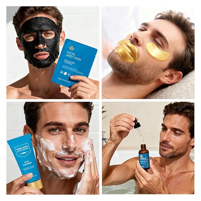 30 Pcs Men Face Skin Care Set for Men, Father's Day Gifts, Spa & Self-Care Gift - Image 6