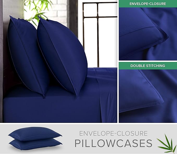 Pure Bamboo Split King Sheets, Genuine 100% Organic Viscose Derived from Bamboo - Image 3