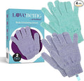 Love Being Scrubbed Body Exfoliating Gloves, Stretchy Exfoliating Body Scrubber by LoveBeing