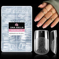 UNA GELLA Short Square Gel Nail Tips 216pcs Short Square Press on Nails by UNAGELLA
