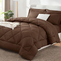CozyLux Full Size Comforter Sets Brown by CozyLux