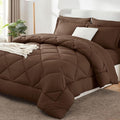 CozyLux Queen Comforter Set Brown by CozyLux