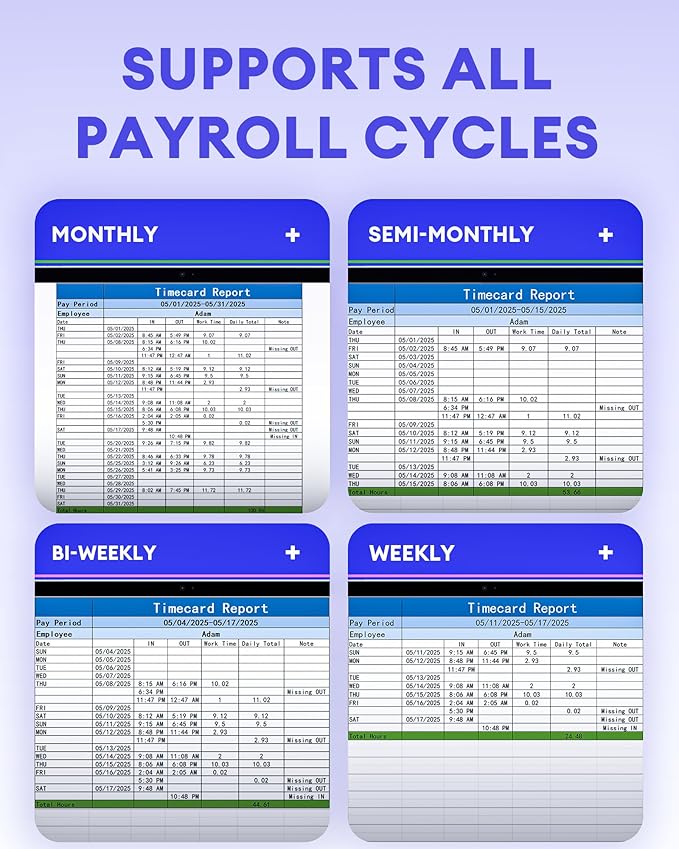 NGTeco APP Time Clock, Fingerprint & PIN Times Clock for Small Business, Biometric Clocks in Machine for Employees with iOS/Android App, No Monthly Fee, 2.4GHz WiFi, Black