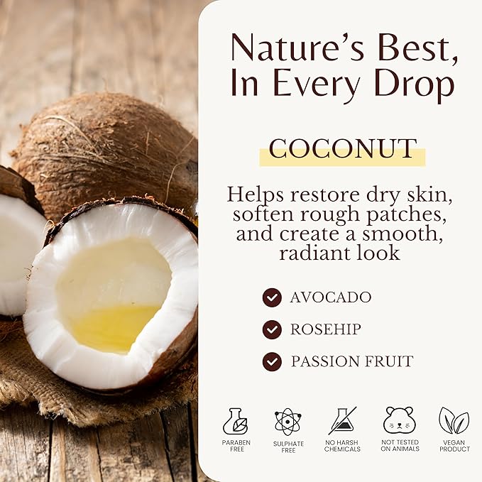 Edenika Botanicals Tropical Coconut Massage Oil - Image 4