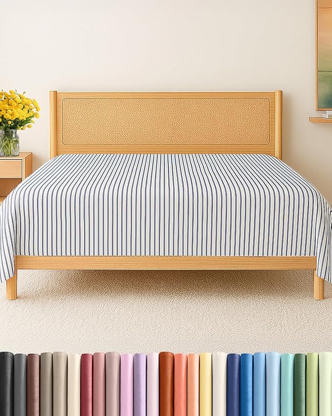 Cal King Size Flat Sheet by CGKUnlimited