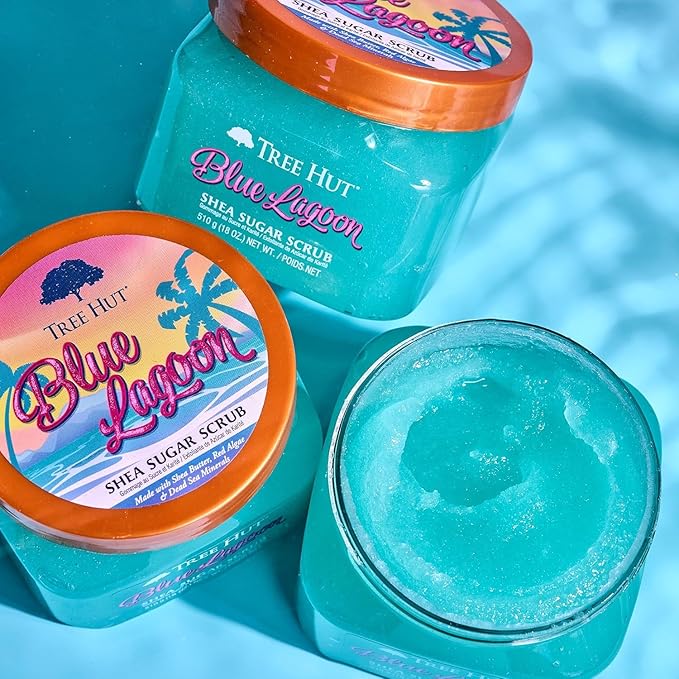 Tree Hut Blue Lagoon Shea Sugar Scrub, Exfoliating, Hydrating & Moisturizing - Image 8