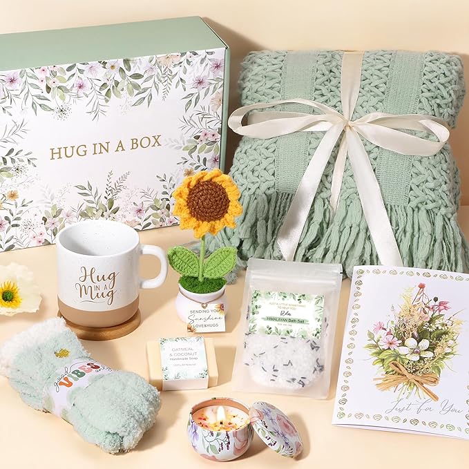Get Well Soon Gift Baskets for Women, Self Care Gifts for Women Birthday Spa - Image 9