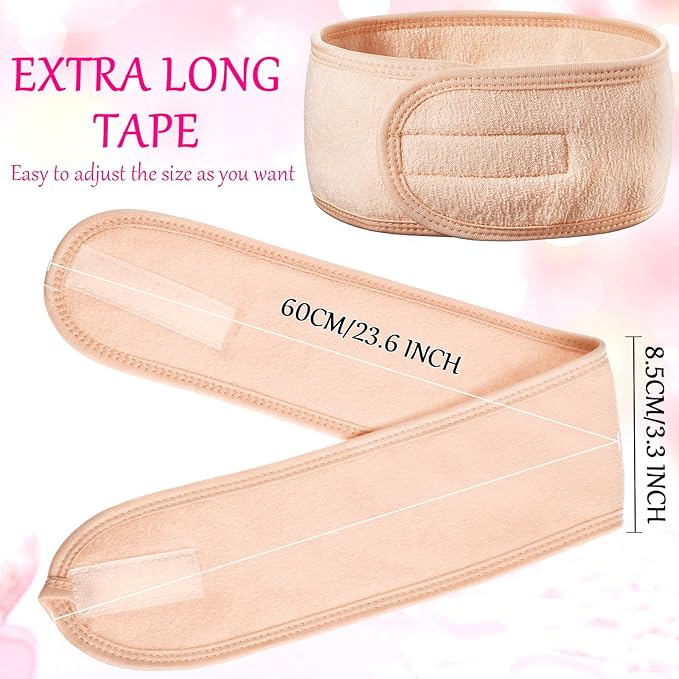Hoteam 30 Pack Spa Headband Facial Esthetician Hair Wrap - Image 4