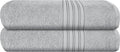 BOUTIQUO 100% Cotton 2 Pack Bath Towel Set 28x55, Eco-Friendly Large Bath Towels by BOUTIQUO