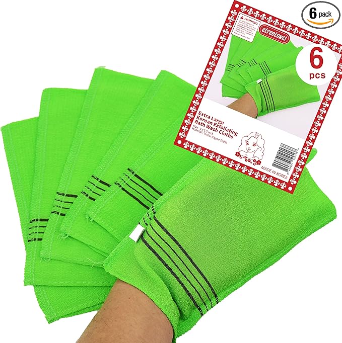etreetowel Extra Large Size 9.9" x 5.5" Korean Asian Exfoliating Bath by etreetowel