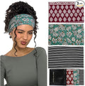 Huachi Wide Headbands for Women Non Slip, Thick Womens Bandana Headbands Boho by Huachi