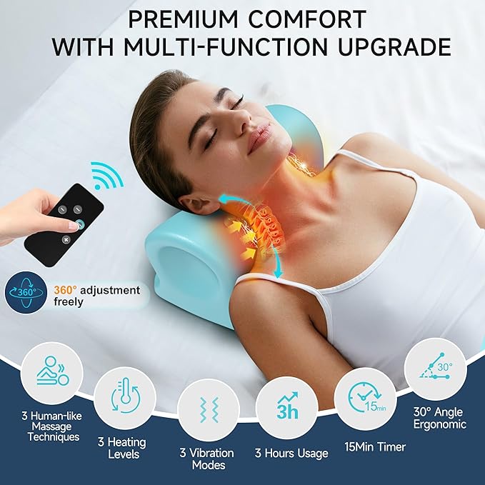snawowo Neck Massager with Heat, 3 in 1 Portable Massager with Cervical - Image 6
