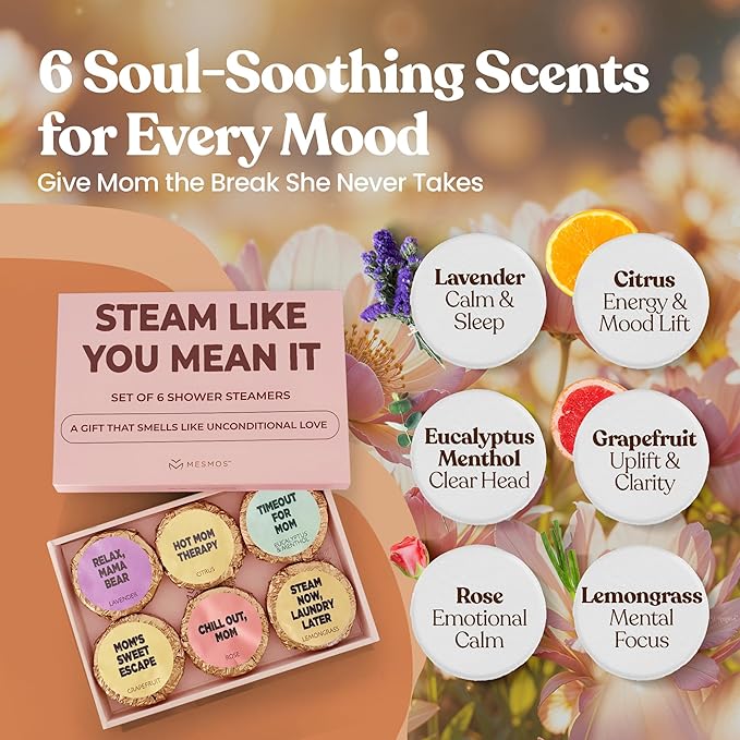 MESMOS 6 Assorted Shower Steamers Aromatherapy, Gifts - Image 2
