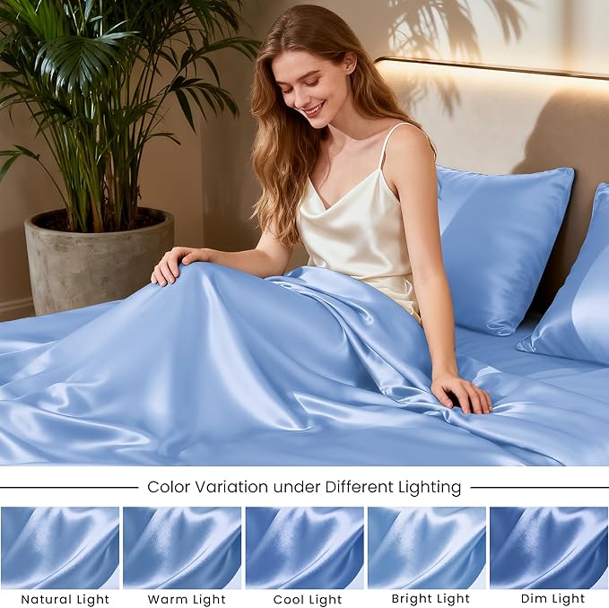 Love's cabin Satin Queen Sheets Set - Image 7