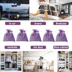 36 Pack French Dried Lavender Sachet Bags, 100% Natural Lavender Bags for Drawers and Closets, Potpourri Air Freshener, Bulk Sachet Gift for Scents Home, Wedding