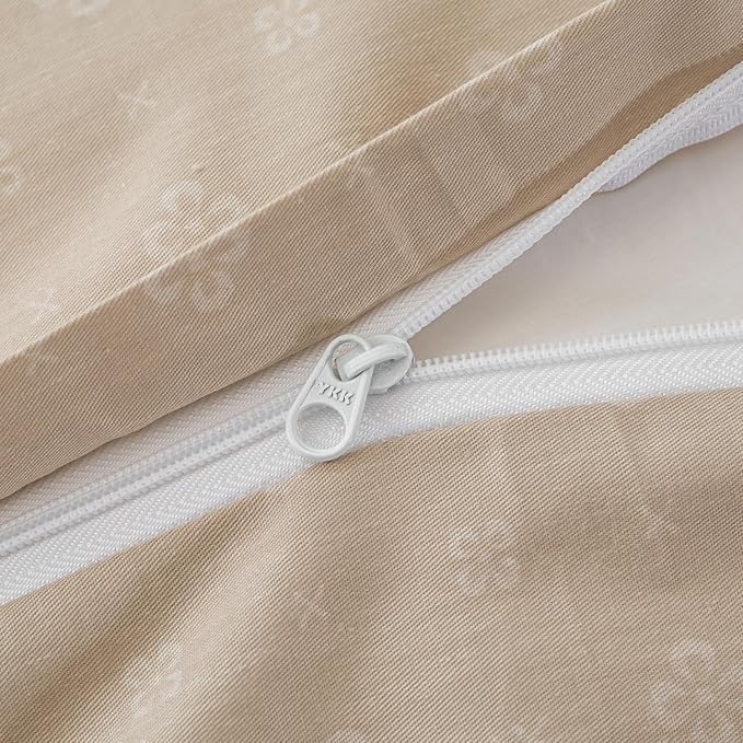 OAITE Duvet Cover Set Twin Size Floral Pattern 500 Thread Count Ultra Soft 100% - Image 7