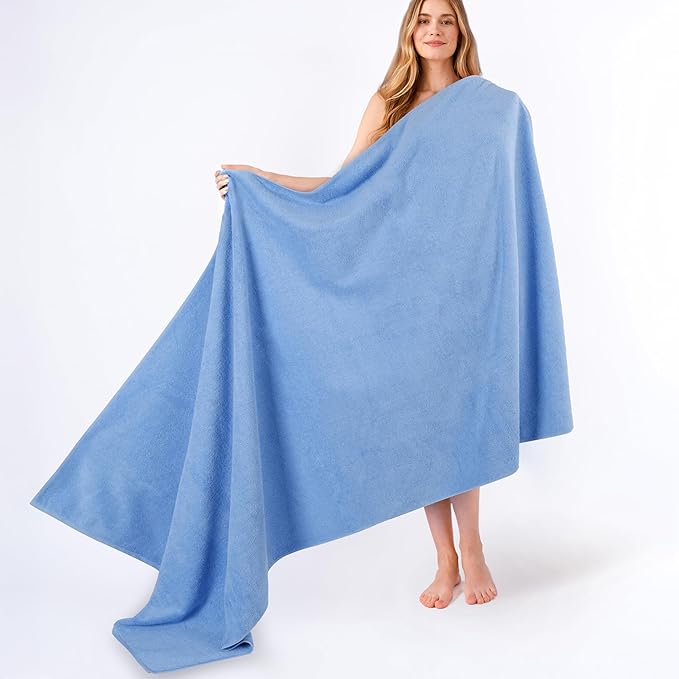 American Soft Linen 100% Cotton 600 GSM Turkish 40x80 Oversized Bath Towel Sheet by AmericanSoftLinen