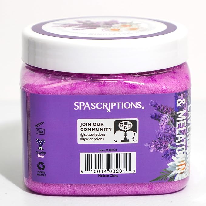 SpaScriptions Lavender & Melatonin Sugar Scrub - Image 3