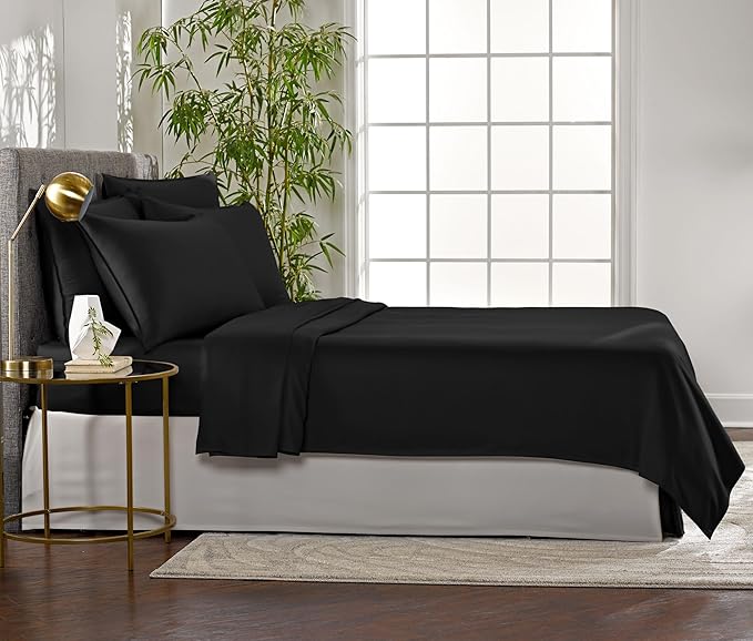 Pure Bamboo King Sheets, Genuine 100% Organic Viscose Derived from Bamboo Bed - Image 4
