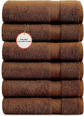 KAHAF COLLECTION 100% Cotton Bath Towels, 24x48 Pack of 6 Towels, Quick Dry by KAHAF+COLLECTION
