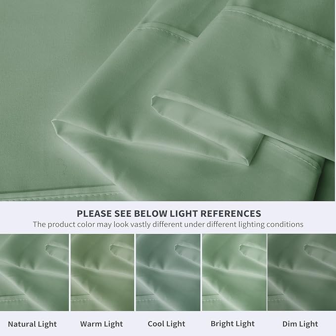 Maple&Stone Queen Flat Sheet 6 Pack, Premium Soft & Breathable, Brushed - Image 4