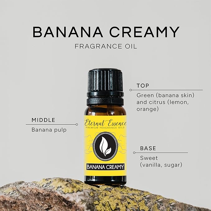 Banana Creamy Premium Grade Fragrance Oil - 10ml - Scented Oil - Image 2