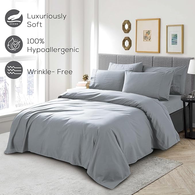 Mueller UltraTemp King Size Sheets Set – 6 Piece Premium Bedding, Silky Soft - Image 5